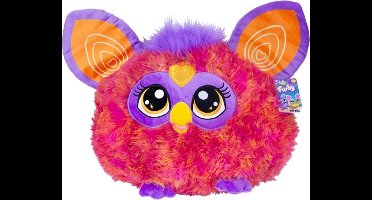 Furby (Rood/Paars) Pluche Knuffel 20 cm - Speelgoed Knuffels voor Kinderen Jongens Meisjes - Furby Tie Dye Furblets - Furbie