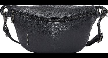 MANDARINA DUCK Leren Gordeltas Schoudertas Mellow Leather Bum Bag Nero Zwart
