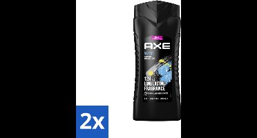 Axe XL - 3-in-1 Douchegel - Alaska - Ocean Air & Bergamot - 12hrs Long Lasting Scent - 400 ml - Voordeelverpakking - 2 stuks