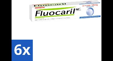 Fluocaril - Tandpasta - Met Fluoride - 75 ml - Voordeelverpakking - 6 stuks