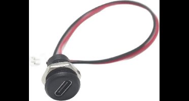 Inbouw USB-C poort - 2 aderig - 5 Volt