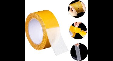 TETRA - Tape - Tapijttape - Dubbelzijdig Tapijttape - Multifunctionele Tape - Transparant - 50mm x 5m
