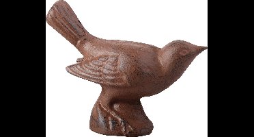 Tuinbeeld Vogel Gietijzer donkerbruin