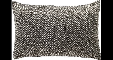 Dutch Decor VERANO - buitenkussen 40x60 cm - waterafstotend en uv-bestendig - Charcoal Gray - antraciet