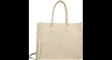 Zebra Trends Lisa Xl Dames Tas Hand & Schoudertas - Ruime Shopper voor Werk of School - Tote Bag - Dames Tas - Crème