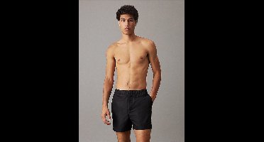 Calvin Klein Medium Double Waistband Heren Zwembroek - Zwart - Maat XL