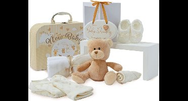 DailySupplies® Kraammand - Geboortemand - Kraamcadeau Meisje of Jongen - Wit