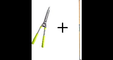Synx Tools Voegenmes RVS + Spear & Jackson Heggenschaar 55509G Groen - Takkenscharen - snoeizaag - onkruidmes - voegenkrabber met steel 150cm
