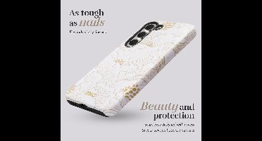 MIO by Mobilize Hoesje | Geschikt voor Samsung Galaxy A16 | Compatibel met MagSafe | Hard Shell Back Cover | White Roses