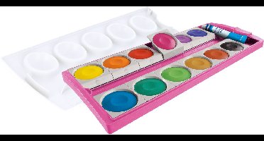 Pelikan dekverfdoos 735/K12V glitter roze 12 kleuren