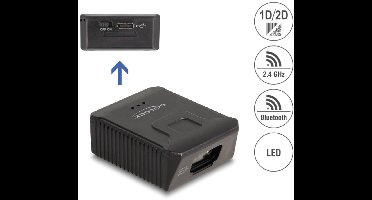 Delock Wearable Barcode Scanner 1D and 2D with 2.4 GHz or Bluetooth - for glove 90606 and 90609