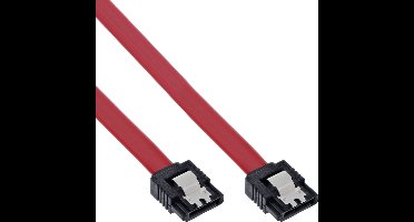 InLine® SATA-verbindingskabel, met veiligheidslipje, 0,5m