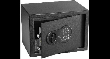 ApexArte® Kluis met Vingerafdruk - Brandwerend - Safe met Noodsleutel - Zwart