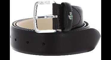 LACOSTE Leren Riem Elegance 35 Flat Raw Edge Belt W115 Marron Donkerbruin