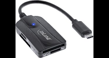 InLine® Kaartlezer, USB-C, USB 3.2 Gen.1, voor SD en microSD