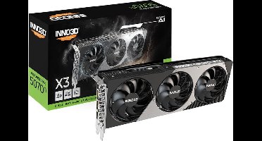 INNO3D NVIDIA GeForce RTX 5070 Ti X3 - Videokaart - 16GB - GDDR7 - PCIe 5.0 - 1x HDMI 2.1 - 3x DisplayPort 2.1