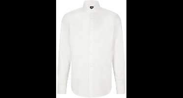 BOSS Joe regular fit overhemd - structuur - wit - Strijkvriendelijk - Boordmaat: 39