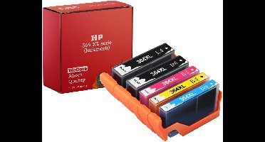 5-pack | Geschikt voor HP 364 / 364XL - Multipack van 5 inktcartridges - Geschikt voor Deskjet 3070A - 3520 - Photosmart 5510 - 5515 - 5520 - 6510 - 6520 - 7510 - 7520