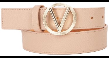 VALENTINO riem Hampton Plaque Buckle Belt W85 Beige / Oro Lichtbruin