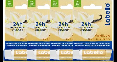 Labello Vanilla buttercream 4.8G - 4 stuks
