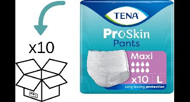 10 pakken TENA Pants Maxi Large - 100 broekjes TENA ProSkin Pants Maxi L