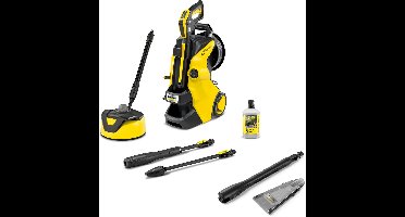 Kärcher K 5 Premium Power Control Flex Home eco!Booster set Hogedrukreiniger - Incl. T 5 Terrasreiniger & eco!Booster - PremiumFlex hogedrukslang - 145 bar - 500 l/u - 40 m²/u - Slanghaspel - Reinigingsmiddel - App ondersteuning
