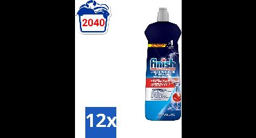 Finish Powerball - Glansspoelmiddel - Citroen - Tot 170 Afwasbeurten - 800ml - Voordeelverpakking - 12 stuks