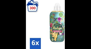 Robijn Collections - Wasverzachter - Paradise Secret - Biologisch Afbreekbaar - 1,25L - 50 Wasbeurten - Voordeelverpakking - 6 stuks