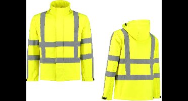 Softshelljack High Visibility RWS FluoGeel maat XS t/m 4XL