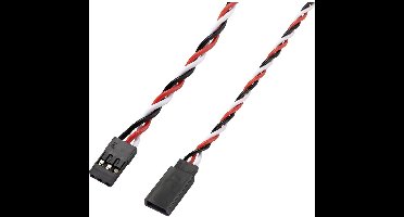 Reely Servo Verlengkabel [1x JR-bus - 1x Futaba-stekker] 50.00 cm 0.35 mm² Verdraaid 10 stuk(s)