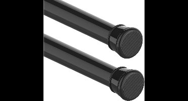 ApexArte® Gordijnroede - Gordijnrail - Zonder Boren - Extra Stevig - Zwart