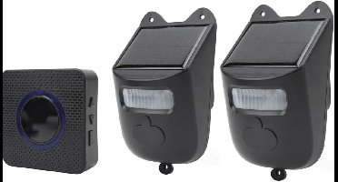 ApexArte® Opritverklikker - Entreemelder - Doorgangsmelder - Beveiliging - Zwart