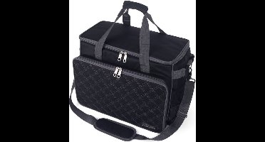 Naaimachine Tas Zwart met borduursel, Stevig, Univeseel voor middelgrote Naaimachines