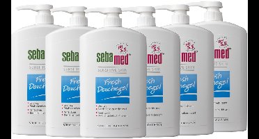 Sebamed Douchegel - Douchemiddel - Zeepdispenser - 1 liter 6 pack