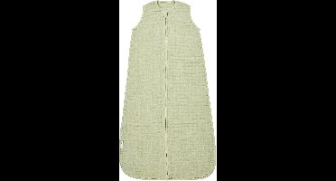 Meyco Baby Uni baby zomerslaapzak - pre-washed hydrofiel - soft olive - 90cm - 0.5 TOG