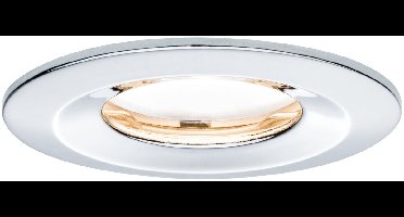 LED-inbouwlamp Nova Plus Coin star IP65 rond 78mm Coin 6W 470lm 230V dimbaar 2700K Chroom