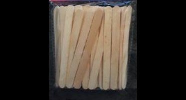 Blanco ijslollystokjes/ roerstaafjes 100 stuks