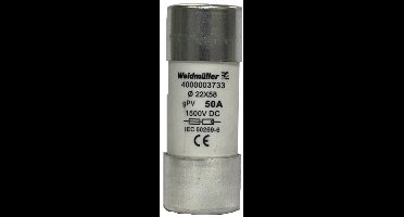 Weidmüller 4000003733 FUSE WSFL 22X58 50A 1K5V GPV Buiszekering Inhoud 10 stuk(s)