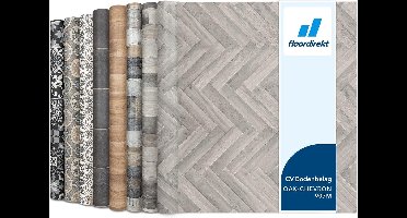 FLOORDIREKT PVC-Vloeren - Oak Chevron 907M - Vinyl Vloeren - Houtlook - Dikte 2,8 mm - 200 x 150 cm