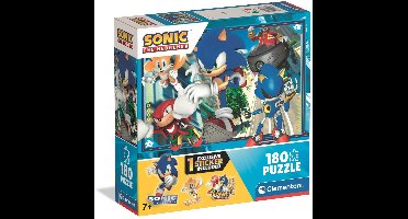 Clementoni - Kinderpuzzel - 180 Stukjes - Sonic the Hedgehog - Puzzel Voor Kinderen - Vanaf 7 Jaar
