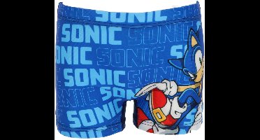 Sonic Zwemboxer - Donkerblauw - Maat 7/8 Jaar