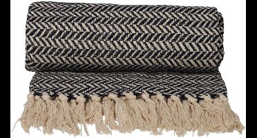 JENS Living Basic Recycled Cotton Plaid Blauw