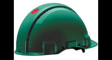 bouwhelm 3M met verstelband en Uv indicator groen
