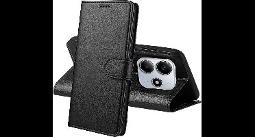 Hoesje Portemonnee voor Xiaomi Redmi Note 14 5G Zwarte portemonnee met magnetische klep en kaartopslag