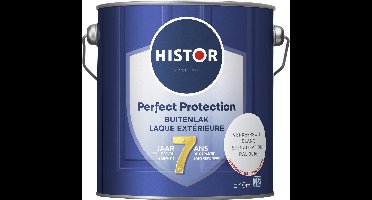 Histor Perfect Protection Buitenlak - Houtlak - Houtverf voor Buiten - Hoogglans Verf voor Hout - Buitenverf - Verkeerswit RAL 9016 - 2.5 L
