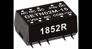 MW Mean Well DETN02N-05 DC/DC-convertermodule 200 mA 2 W Aantal uitgangen: 2 x Inhoud 1 stuk(s)