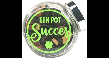 Snoeppot gemengde drop "een pot Succes" succes cadeautje