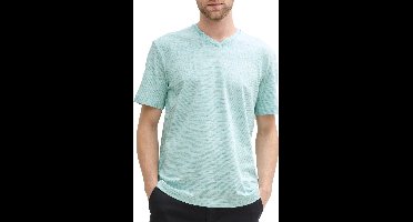 Tom Tailor - T-shirt - Heren - L - Groen - Katoen - 1045668