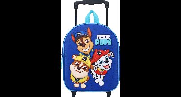 PAW Patrol Another Dimension Trolley Rugzak 3D - Blauw - Chase / Marshall / Rubble