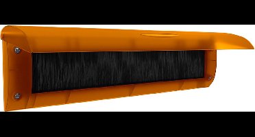 Brievenbusklep oranje | Binnenbriefplaat oranje transparant | Brievenbusborstel oranje met klep | door-line brievenbus